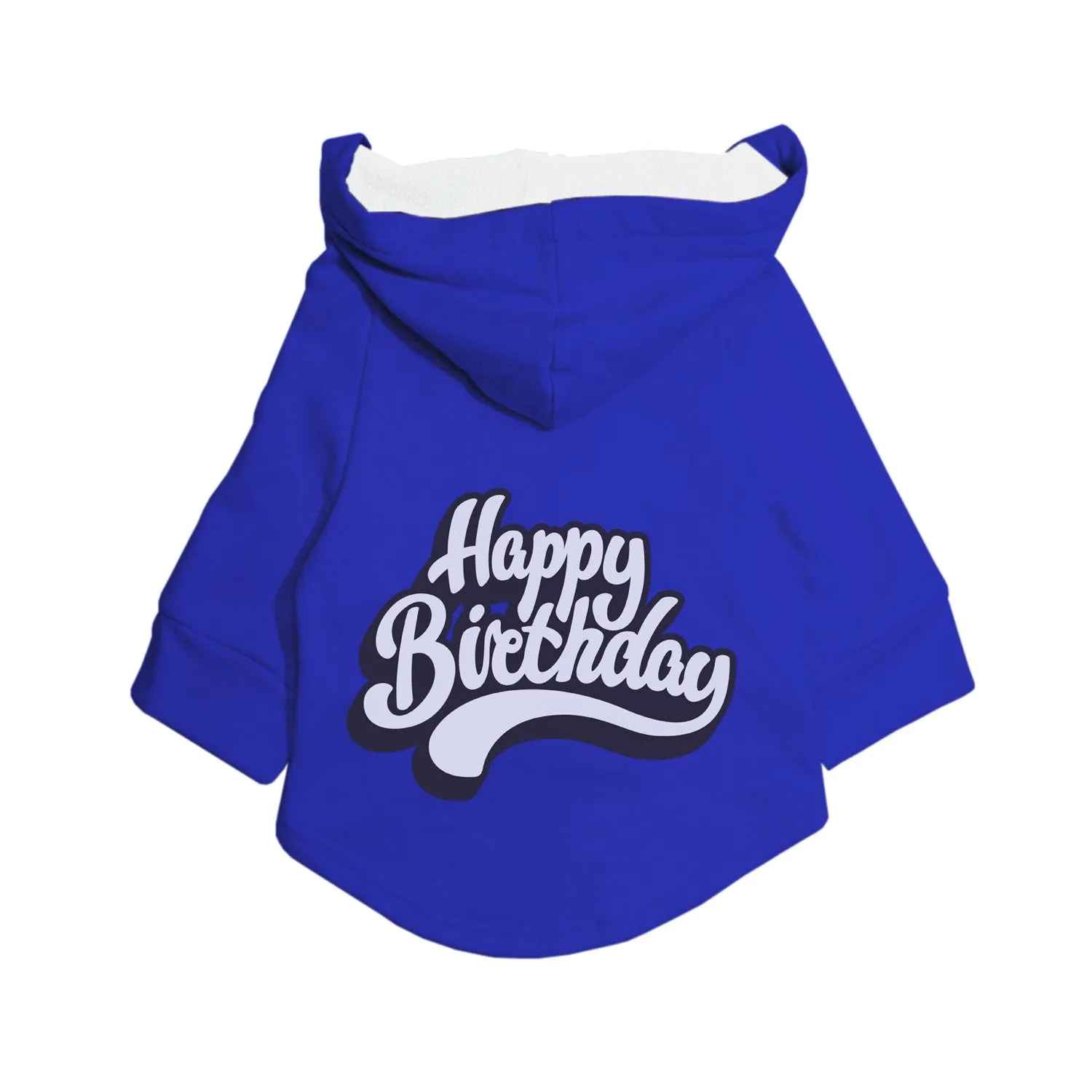 "Happy Birthday" Printed Dog Hoodie Jacket