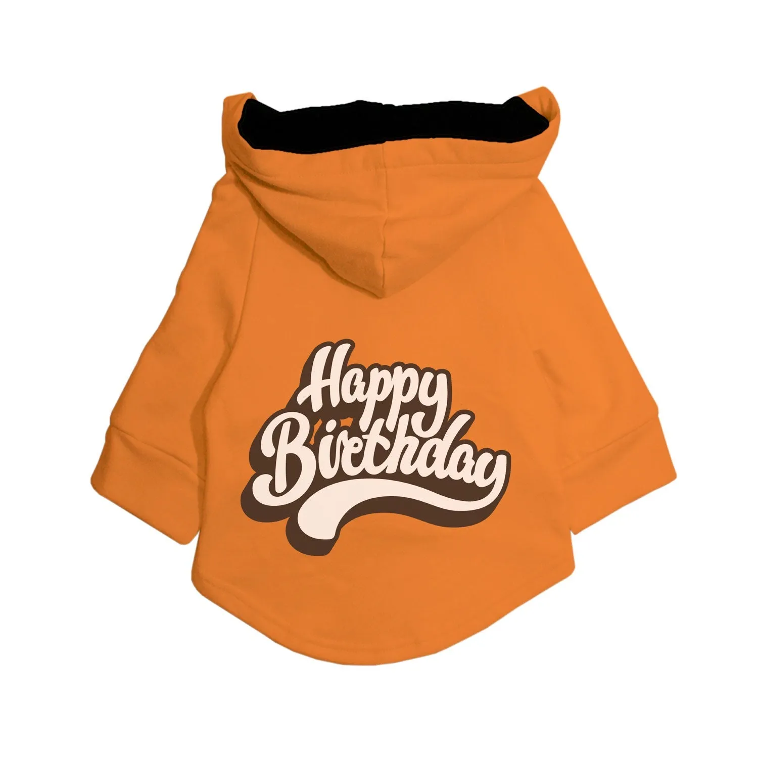 "Happy Birthday" Printed Dog Hoodie Jacket