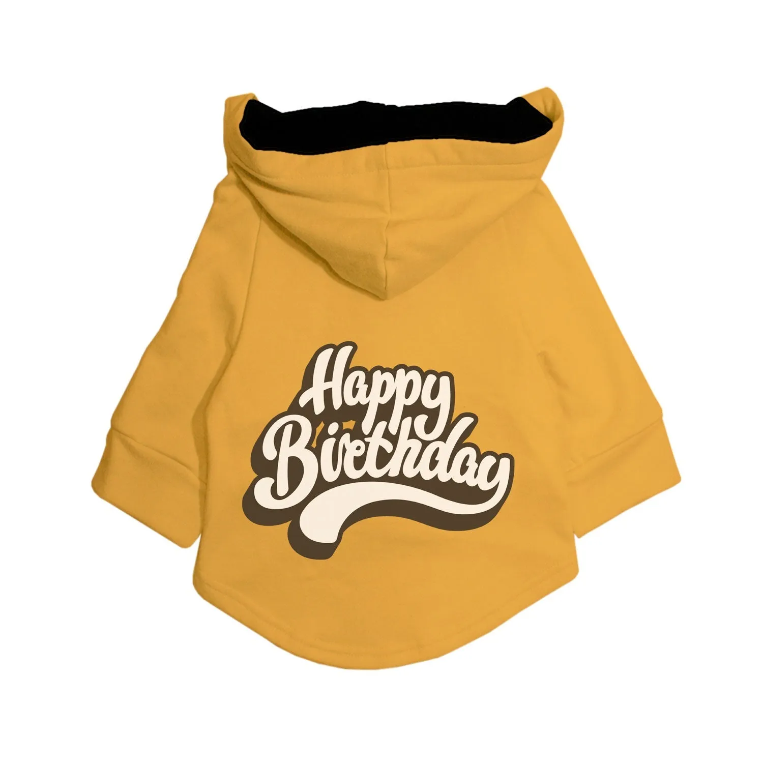 "Happy Birthday" Printed Dog Hoodie Jacket