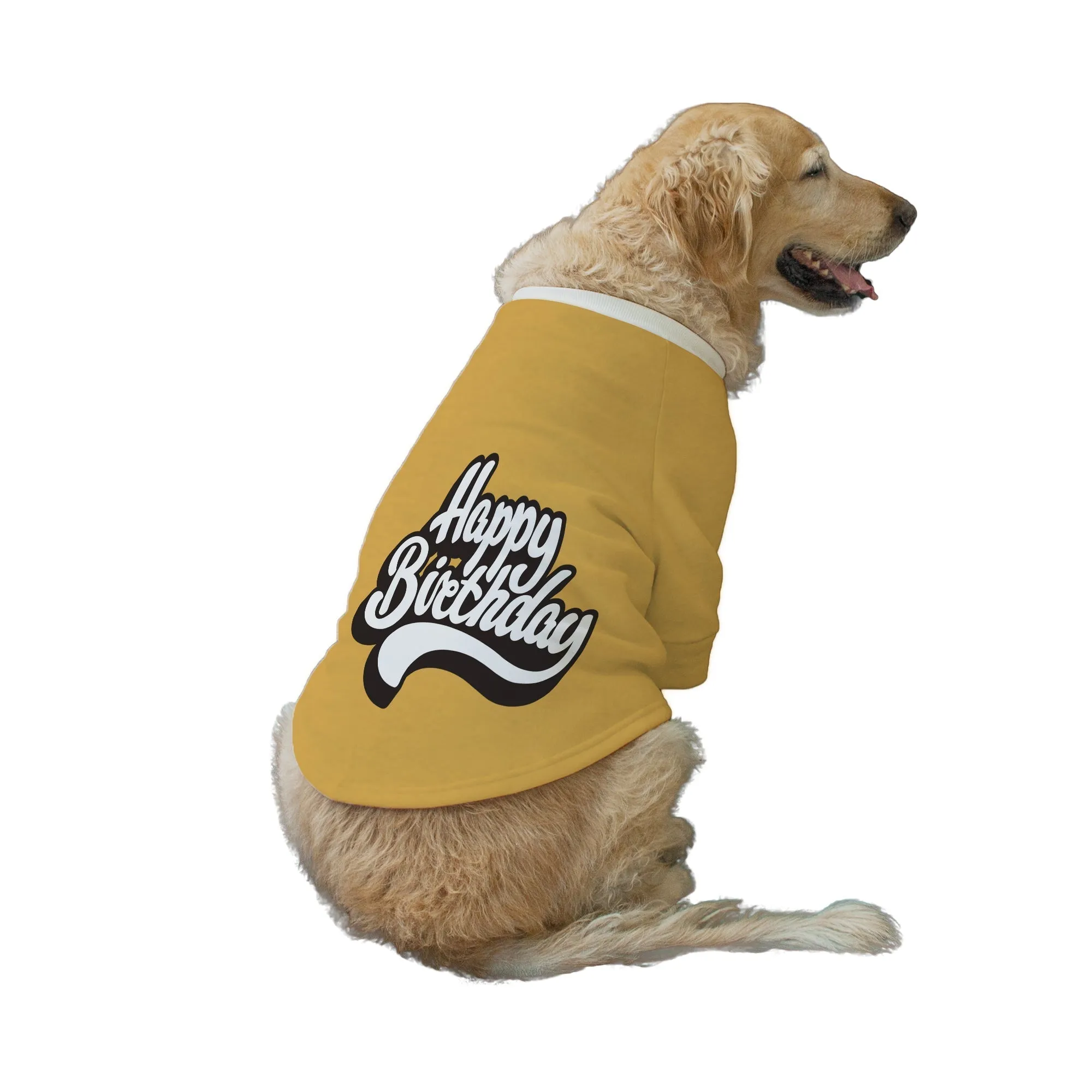 "Happy Birthday" Printed Dog Technical Jacket