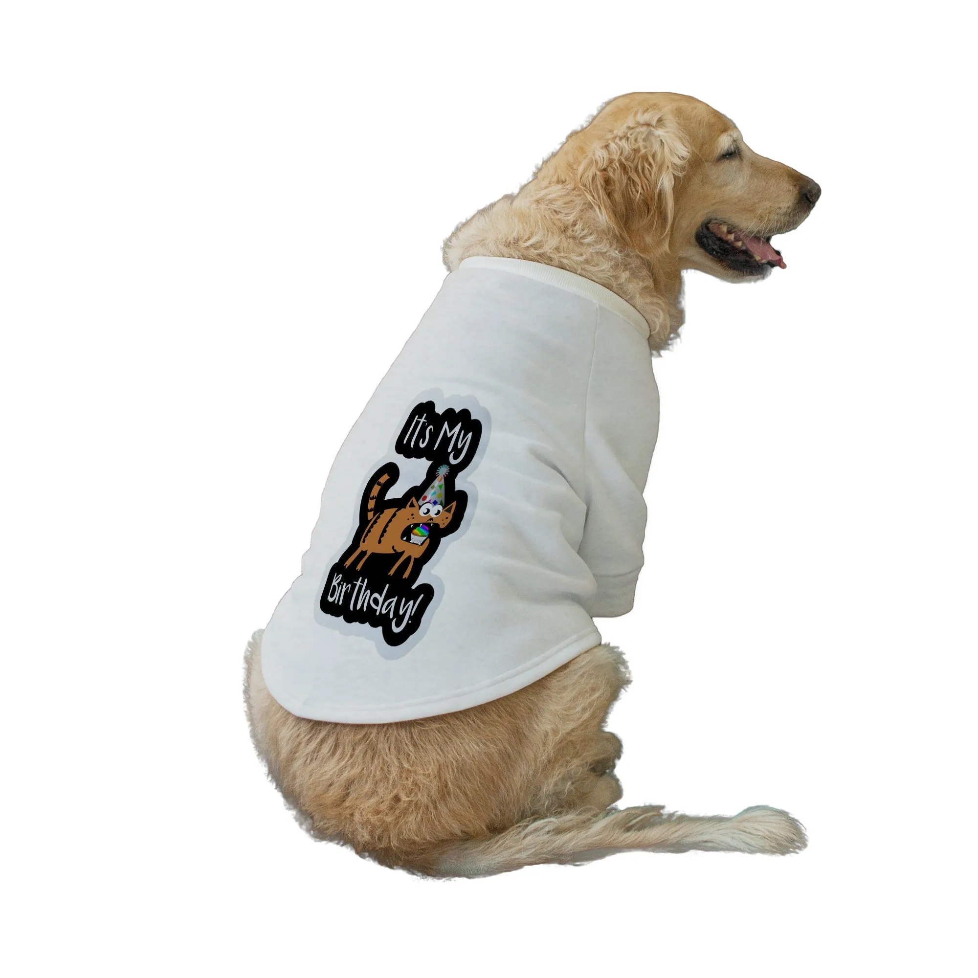 "It's My Birthday!" Printed Dog Technical Jacket