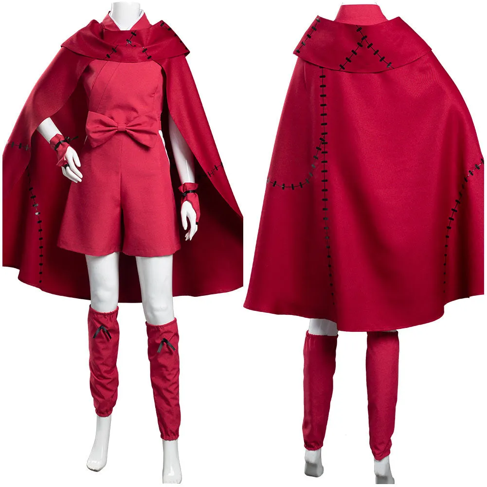 Red Cloak Outfits Halloween Carnival Suit Cosplay Costume