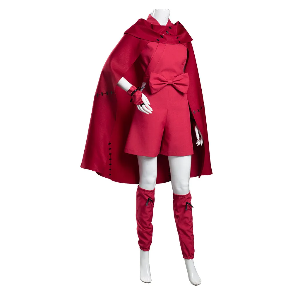 Red Cloak Outfits Halloween Carnival Suit Cosplay Costume