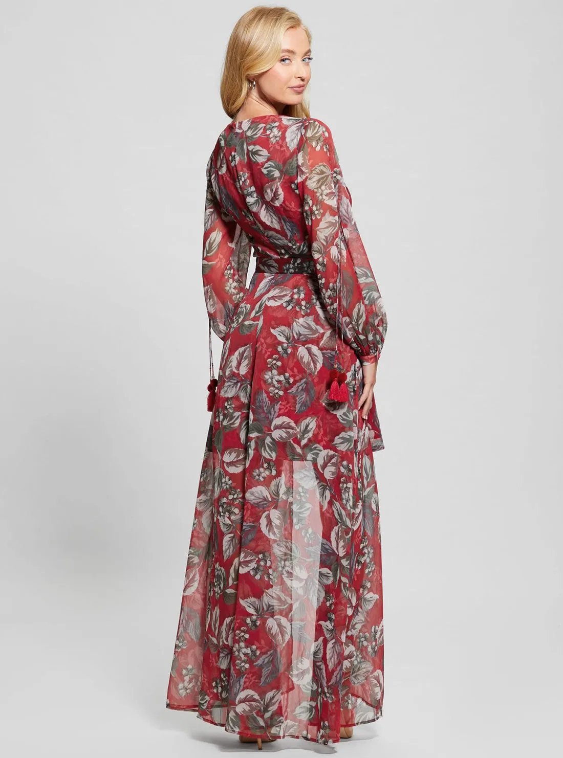 Red Floral Farrah Multi Maxi Dress