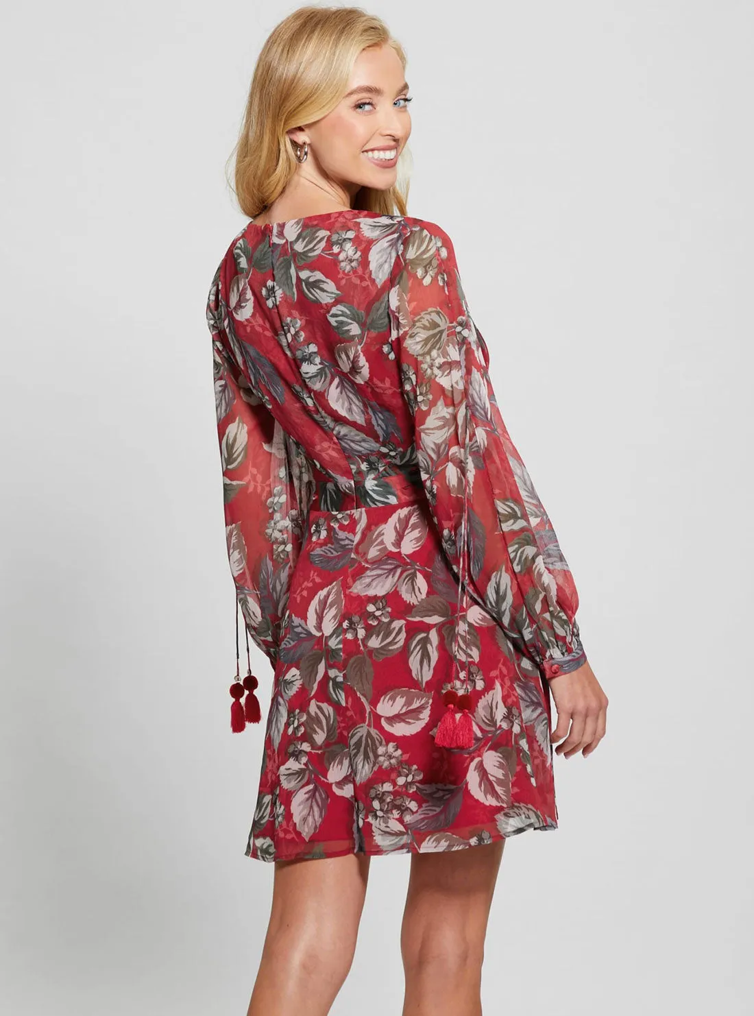 Red Floral Farrah Multi Maxi Dress