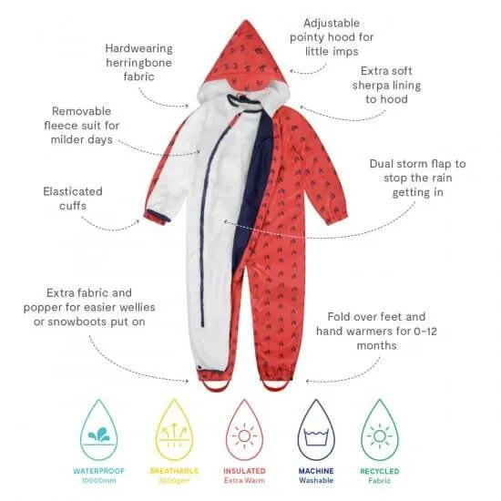 Red Peaks All-in-One Scampsuit