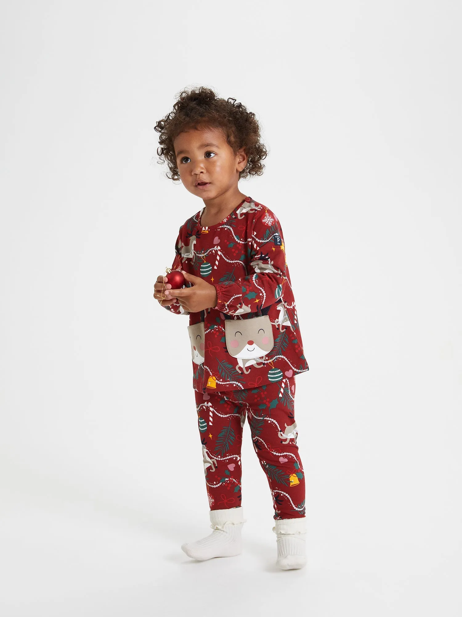 Reindeer Pocket Kids Top