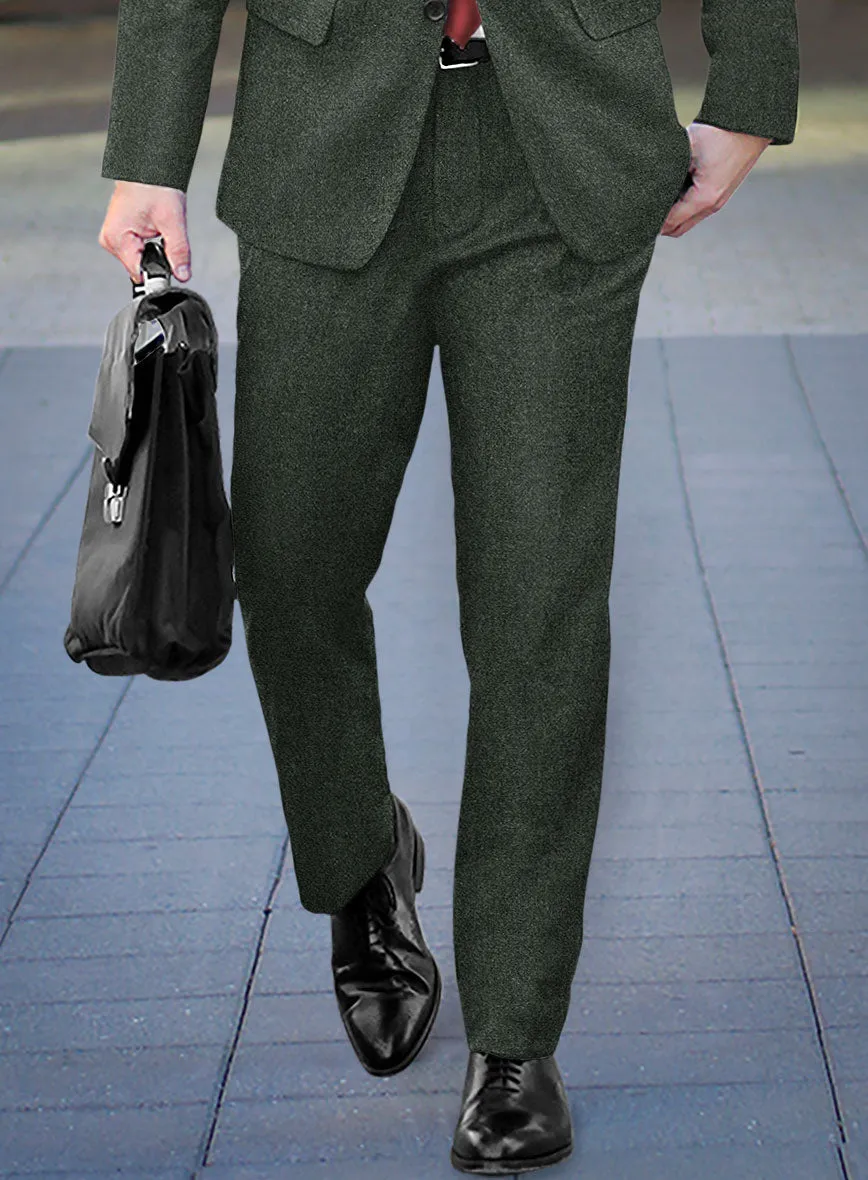 Rope Weave Green Tweed Suit