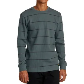 RVCA Dayshift Thermal Stripe Long Sleeve Shirt