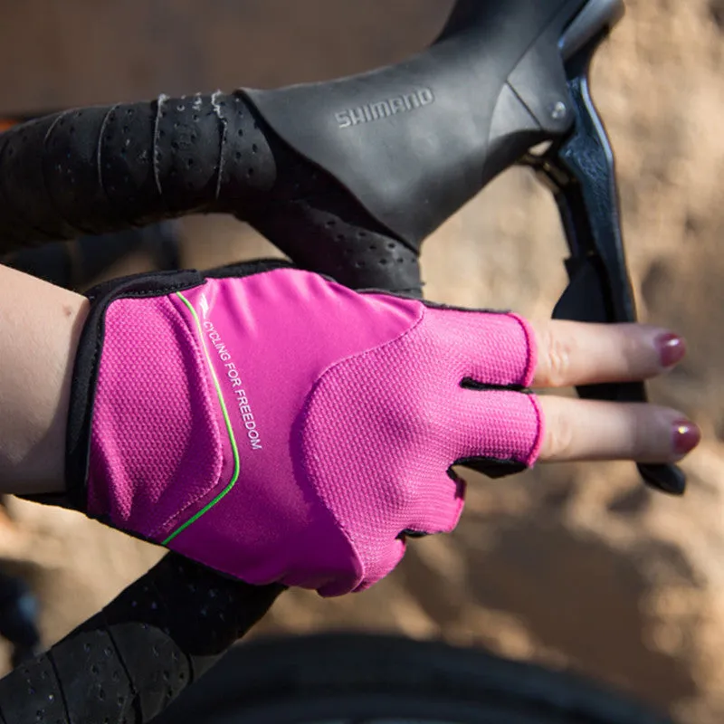 Santic Nicolai Women Pink Cycling Gloves