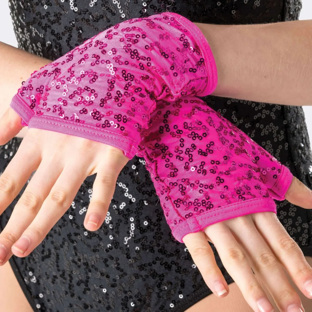 Sequin Fingerless Gloves Child