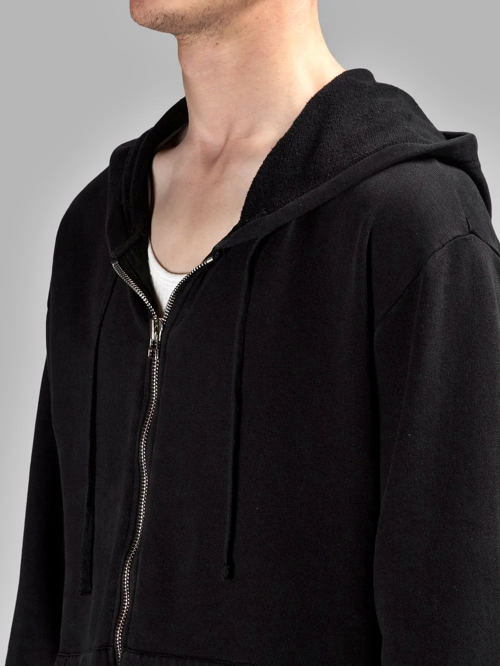 SIDE STRINGS Men's Black Hoodie /Big Hood / Oversized Sweatshirt