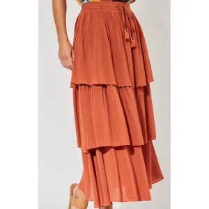 Skirt Saba Tiered - Rust