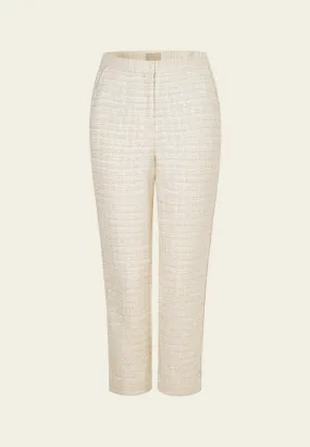 Slim-fit Slit-pocket Chain-trim Trousers