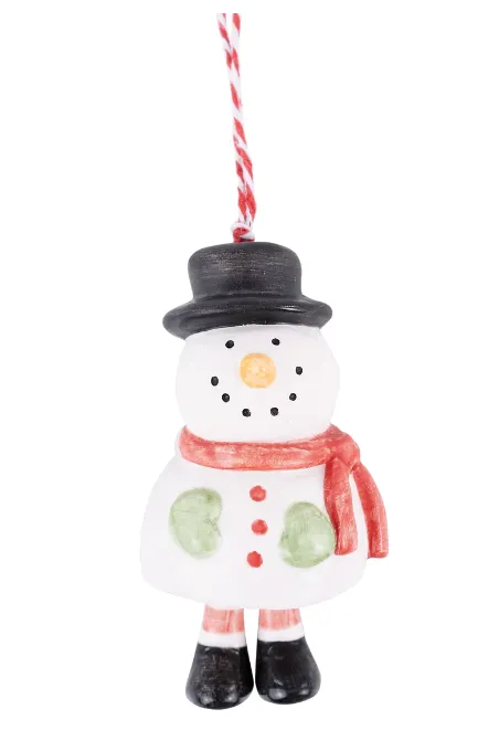 Snowman Dangle Ornament