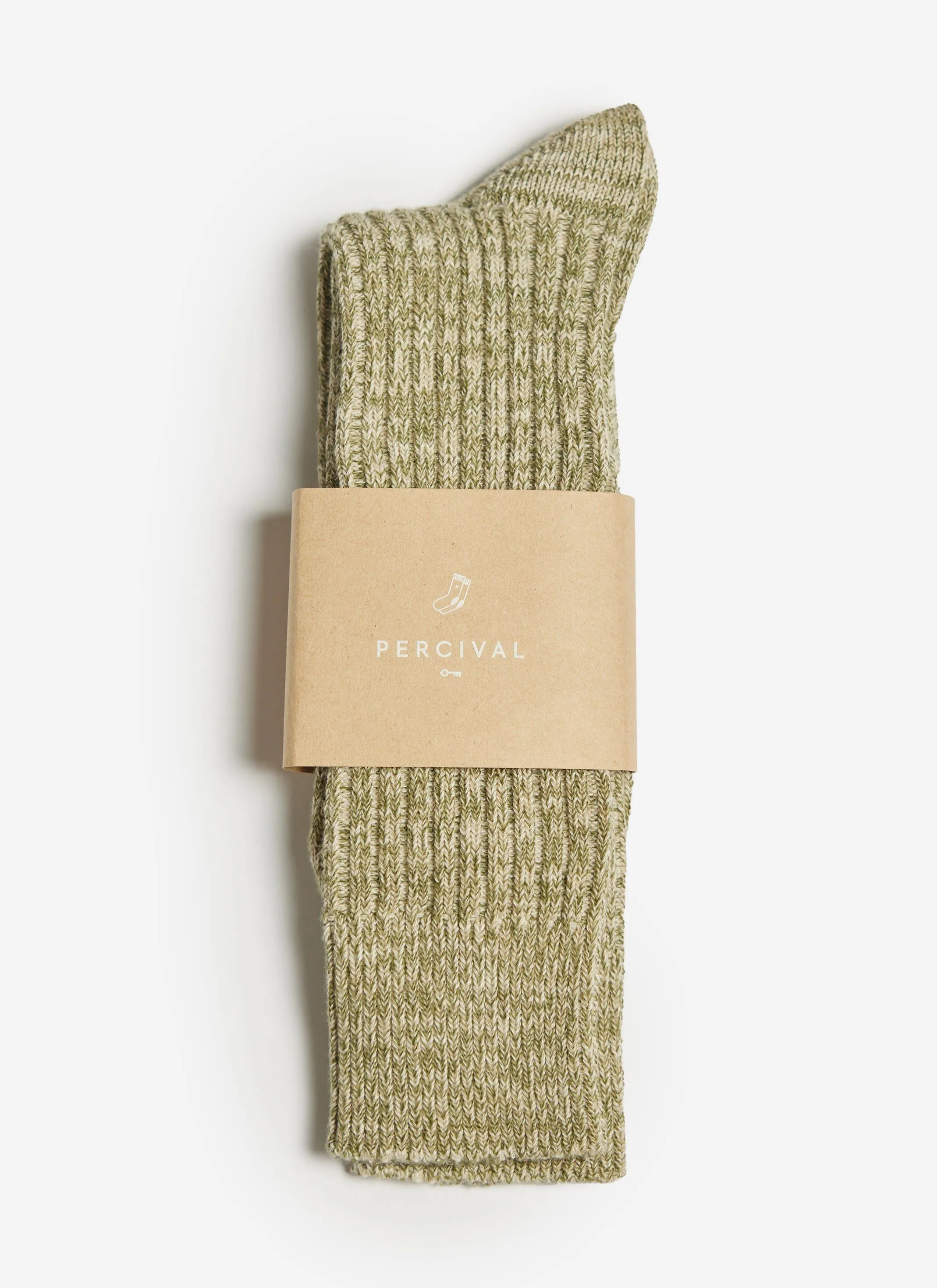 Socks | Melange Cotton | Fern Green