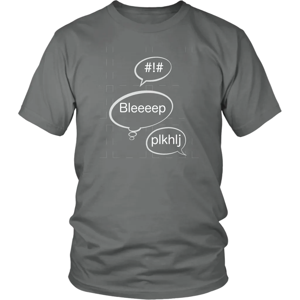 Speech Bubble T-shirst #! Bleep Gift Tee