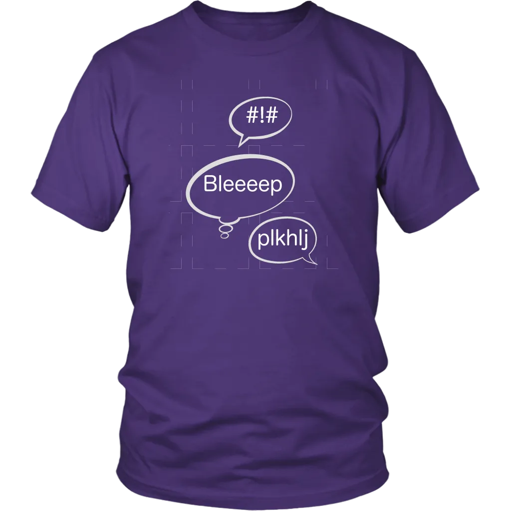 Speech Bubble T-shirst #! Bleep Gift Tee