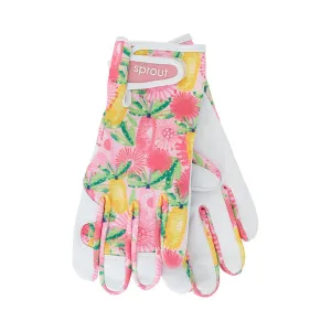 Sprout Goatskin  Garden Gloves - Pink Banksia