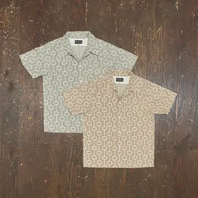 S/S Print 1Flap Open Shirt