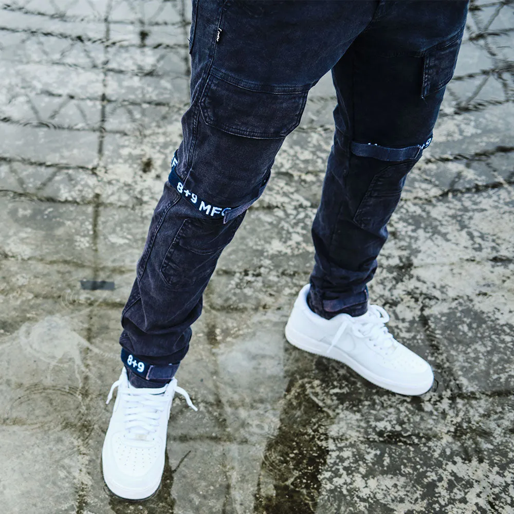 Strapped Up Vintage Washed Utility Pants Navy