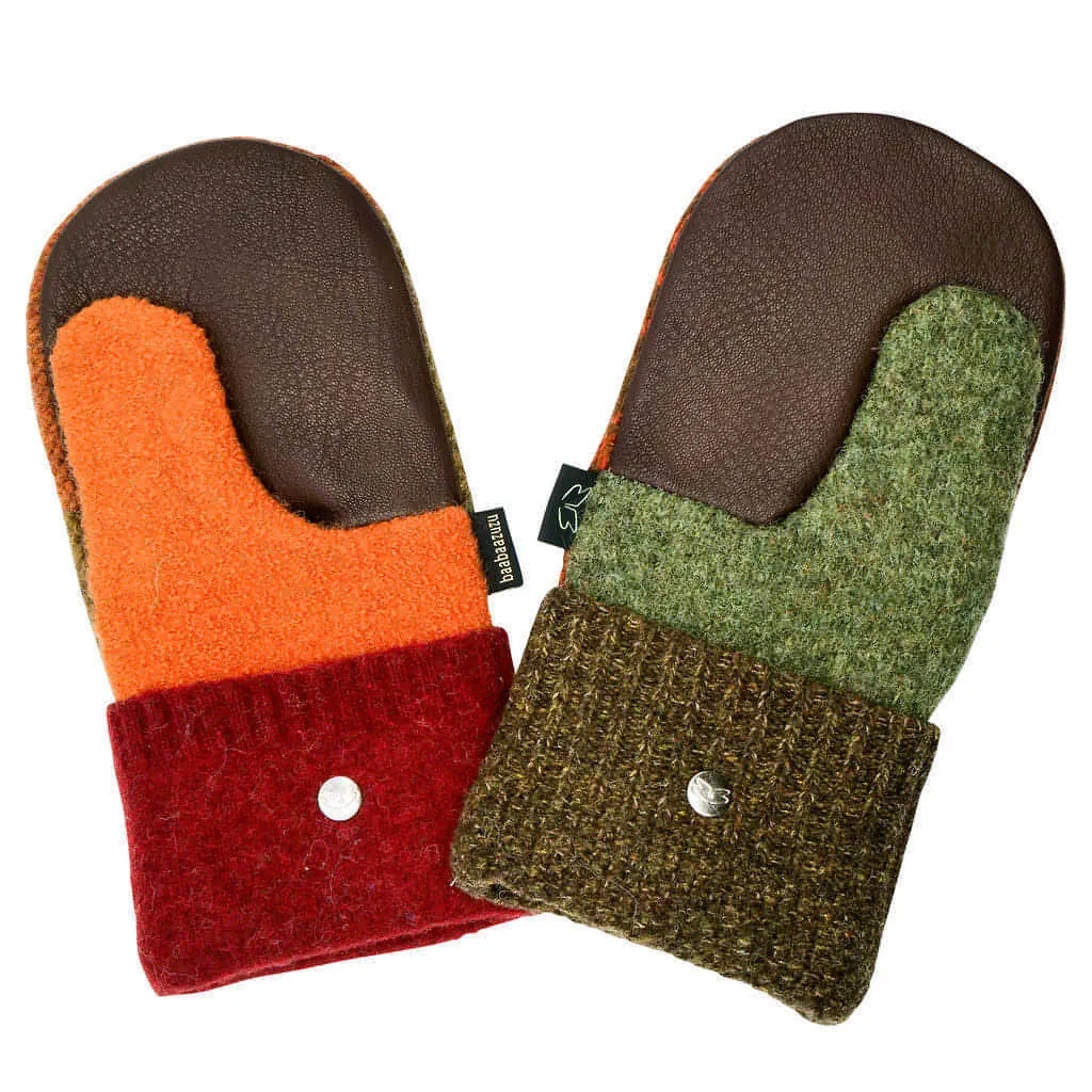 Sweater Mittens with Buckskin Palms