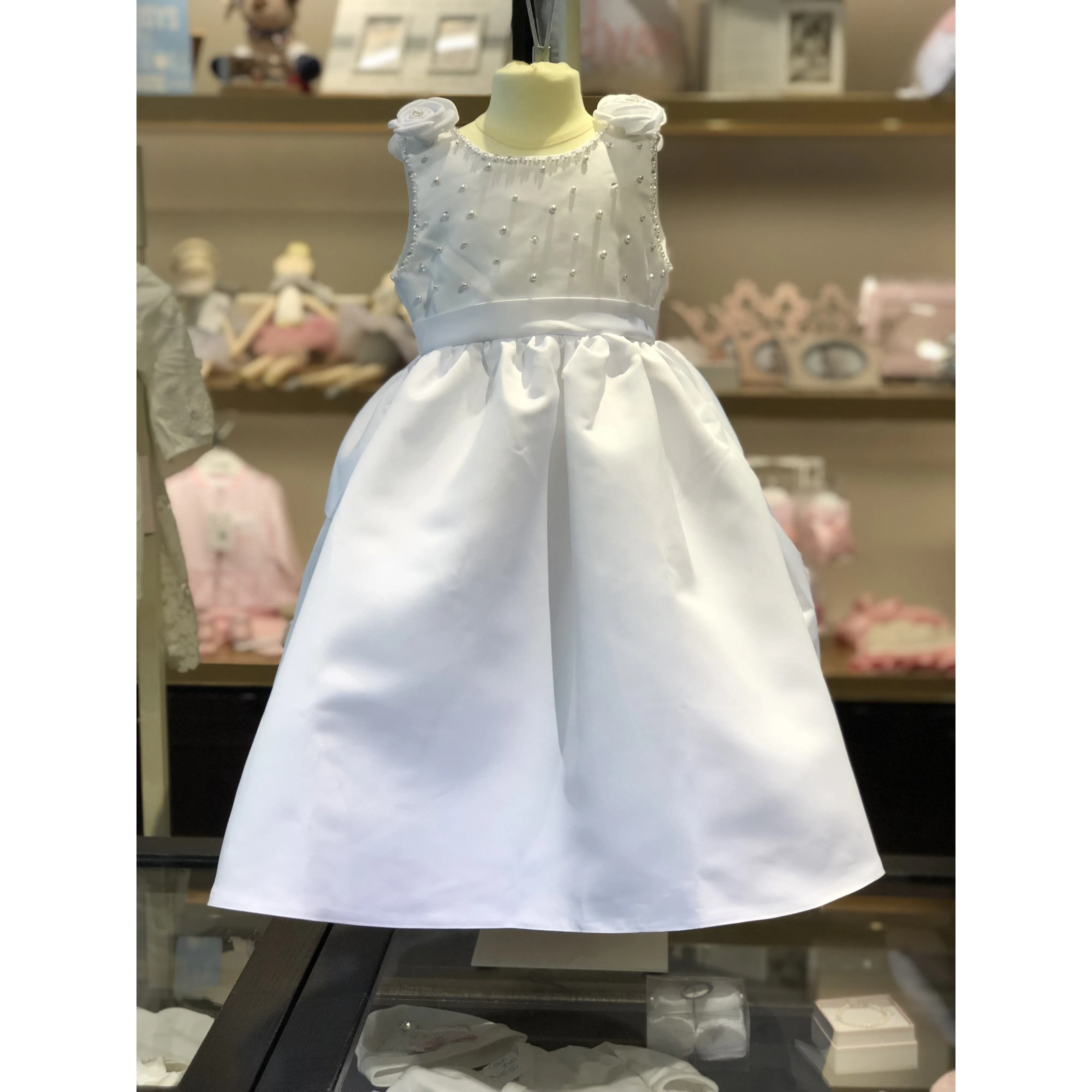 Sweetie Pie White Satin Dress