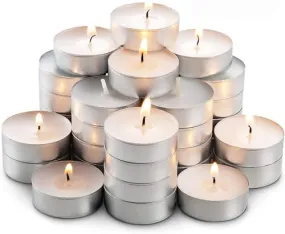 T-Light Long Burning Hours Smokeless Candles 50 Pcs