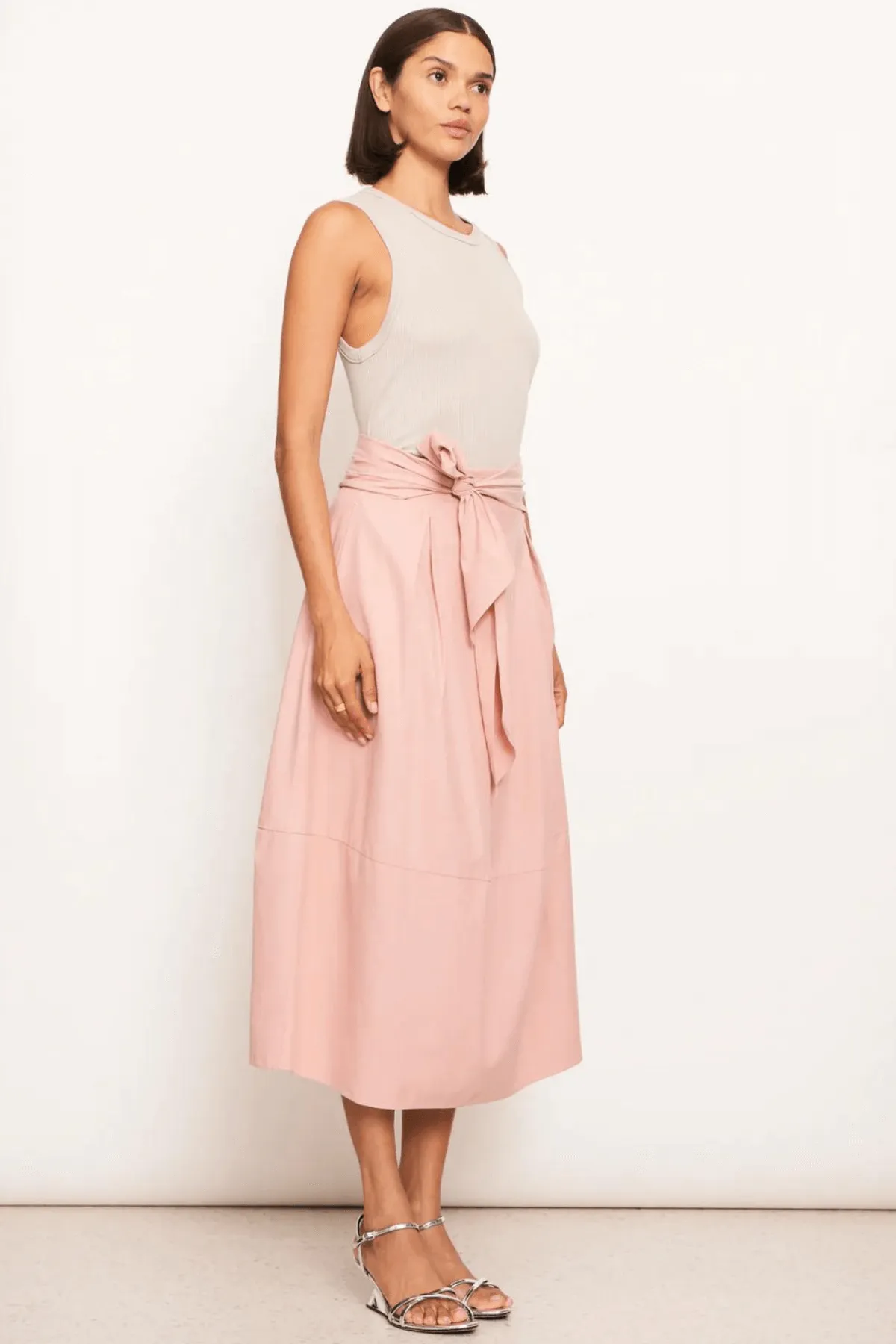 TERI TIE SKIRT PINK