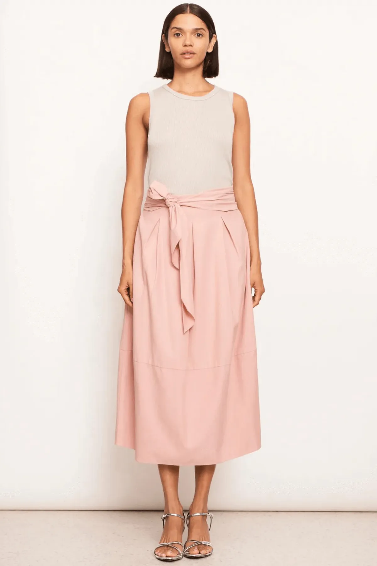 TERI TIE SKIRT PINK