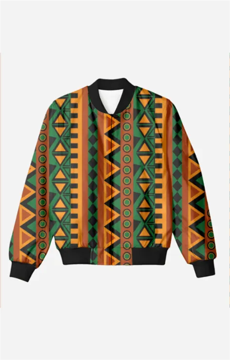 The African Safari - Unisex Printed Bomber Jacket with Pockets