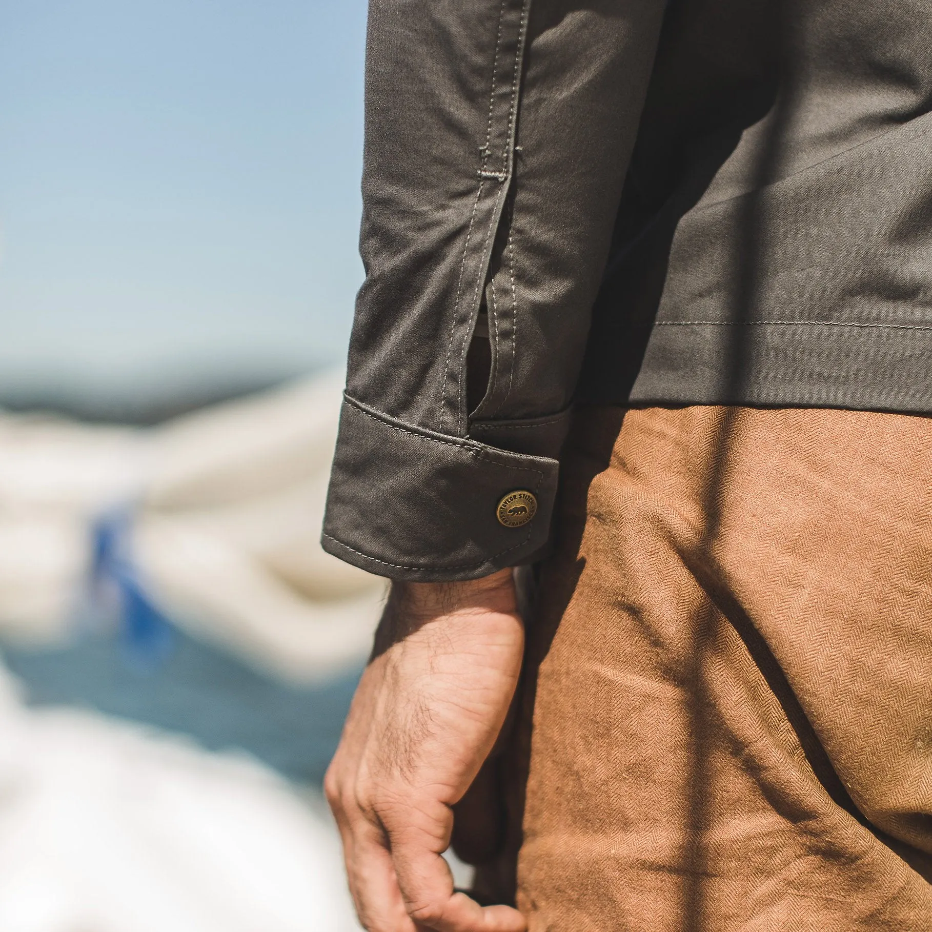 The Bomber Jacket in Charcoal