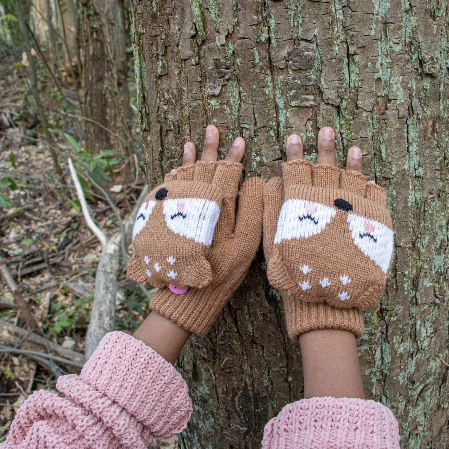 The Doris Deer Knitted Gloves - KIDS