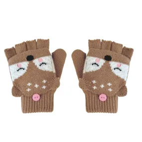 The Doris Deer Knitted Gloves - KIDS