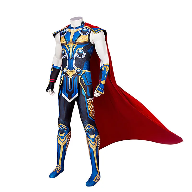 Thor Love and Thunder Thor Cosplay Costume Supermen Jumpsuit Bodysuit Halloween Party Suit