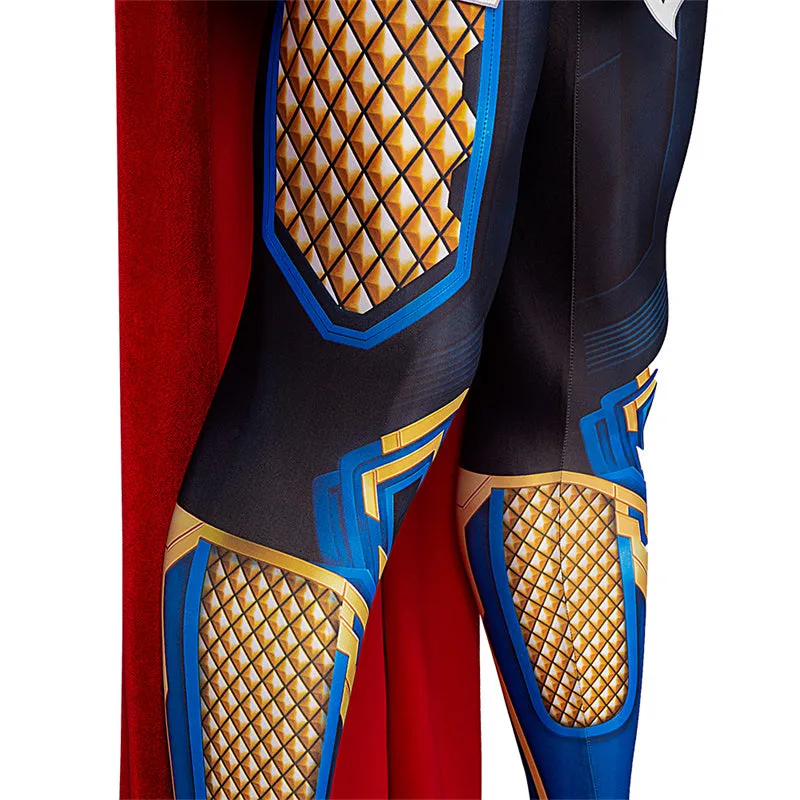 Thor Love and Thunder Thor Cosplay Costume Supermen Jumpsuit Bodysuit Halloween Party Suit