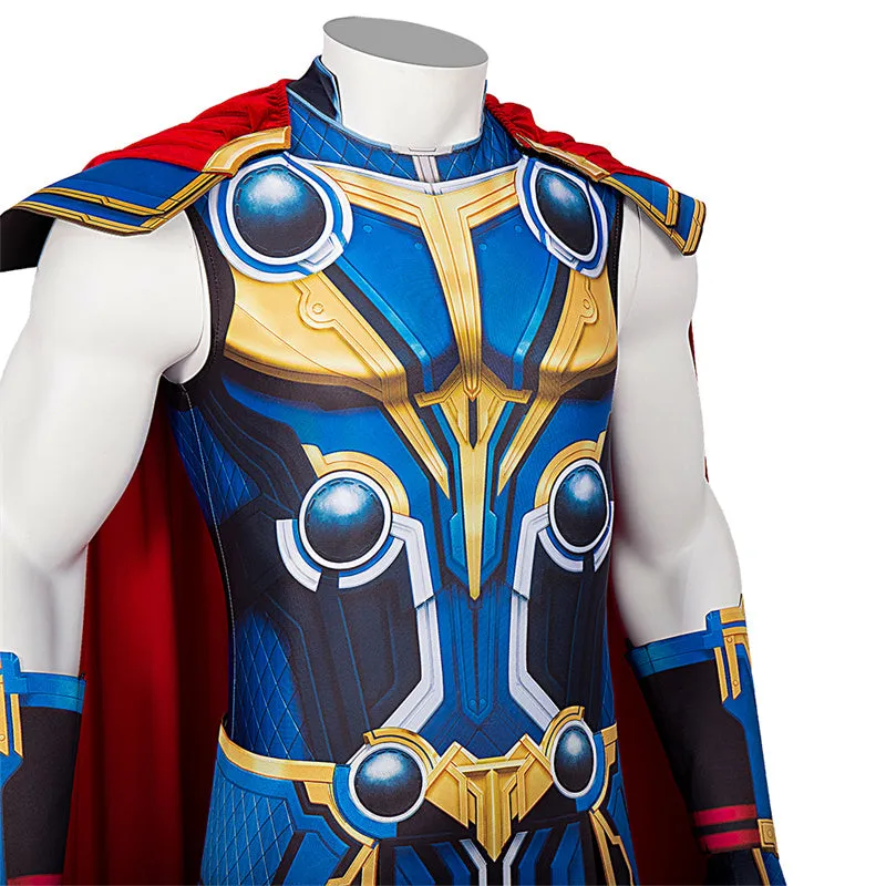 Thor Love and Thunder Thor Cosplay Costume Supermen Jumpsuit Bodysuit Halloween Party Suit