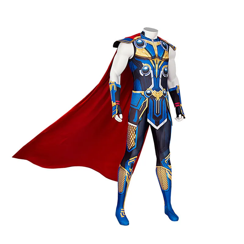 Thor Love and Thunder Thor Cosplay Costume Supermen Jumpsuit Bodysuit Halloween Party Suit