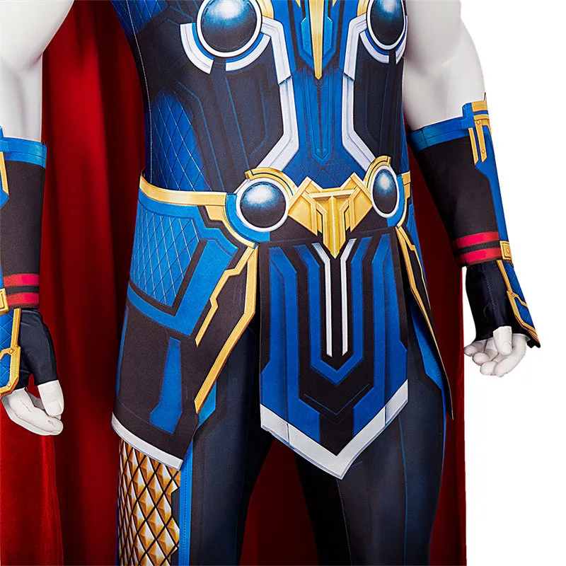 Thor Love and Thunder Thor Cosplay Costume Supermen Jumpsuit Bodysuit Halloween Party Suit