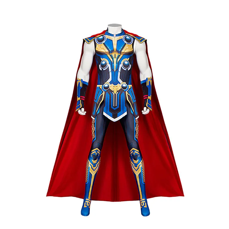 Thor Love and Thunder Thor Cosplay Costume Supermen Jumpsuit Bodysuit Halloween Party Suit