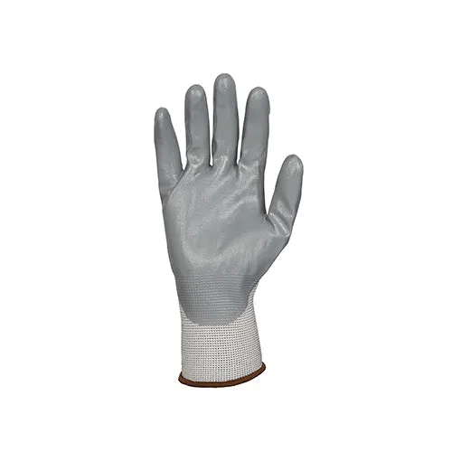 Tillman 1761 White/Grey Nylon Knit Nitrile Coated Gloves (1 Pair)