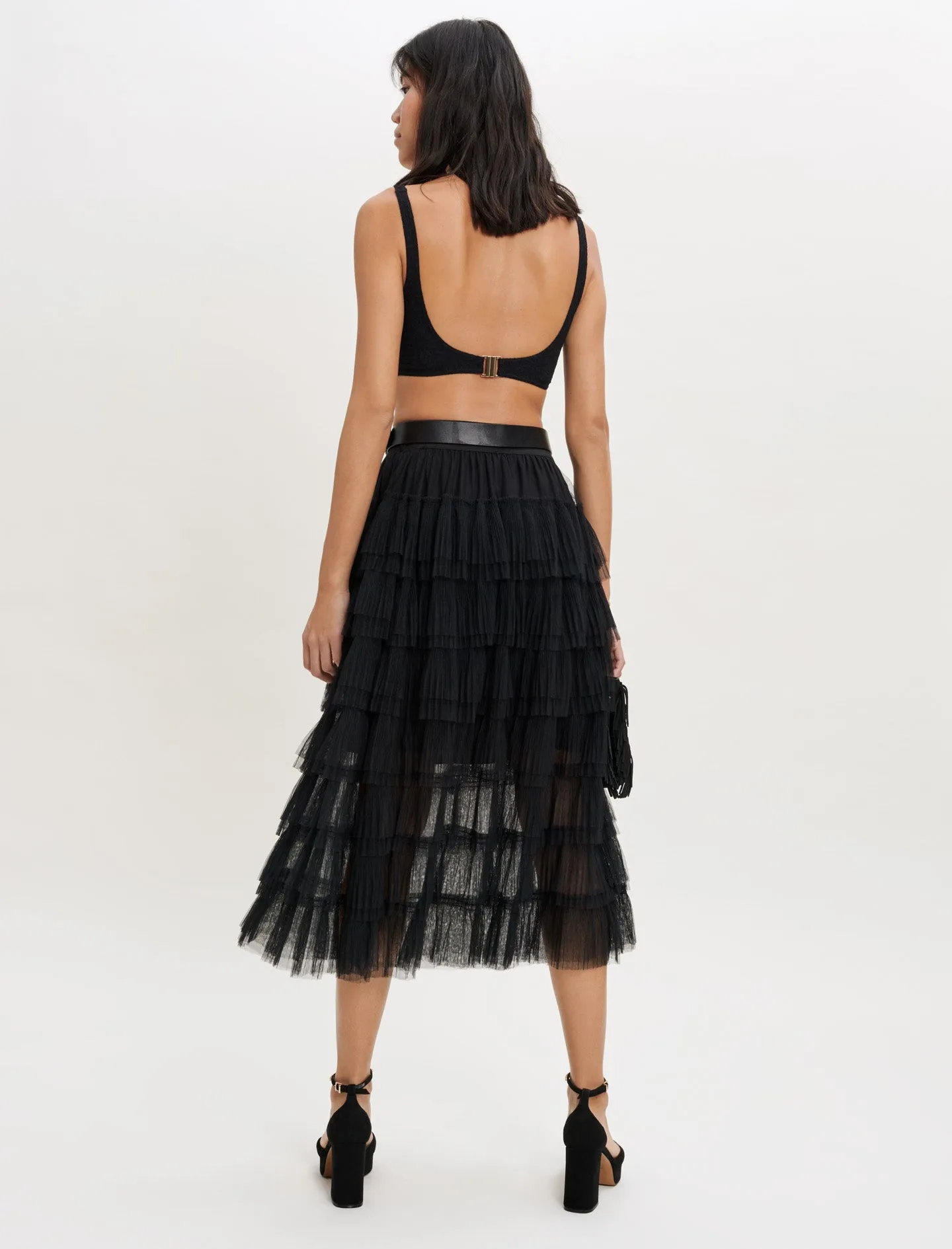 Tulle Midi Skirt