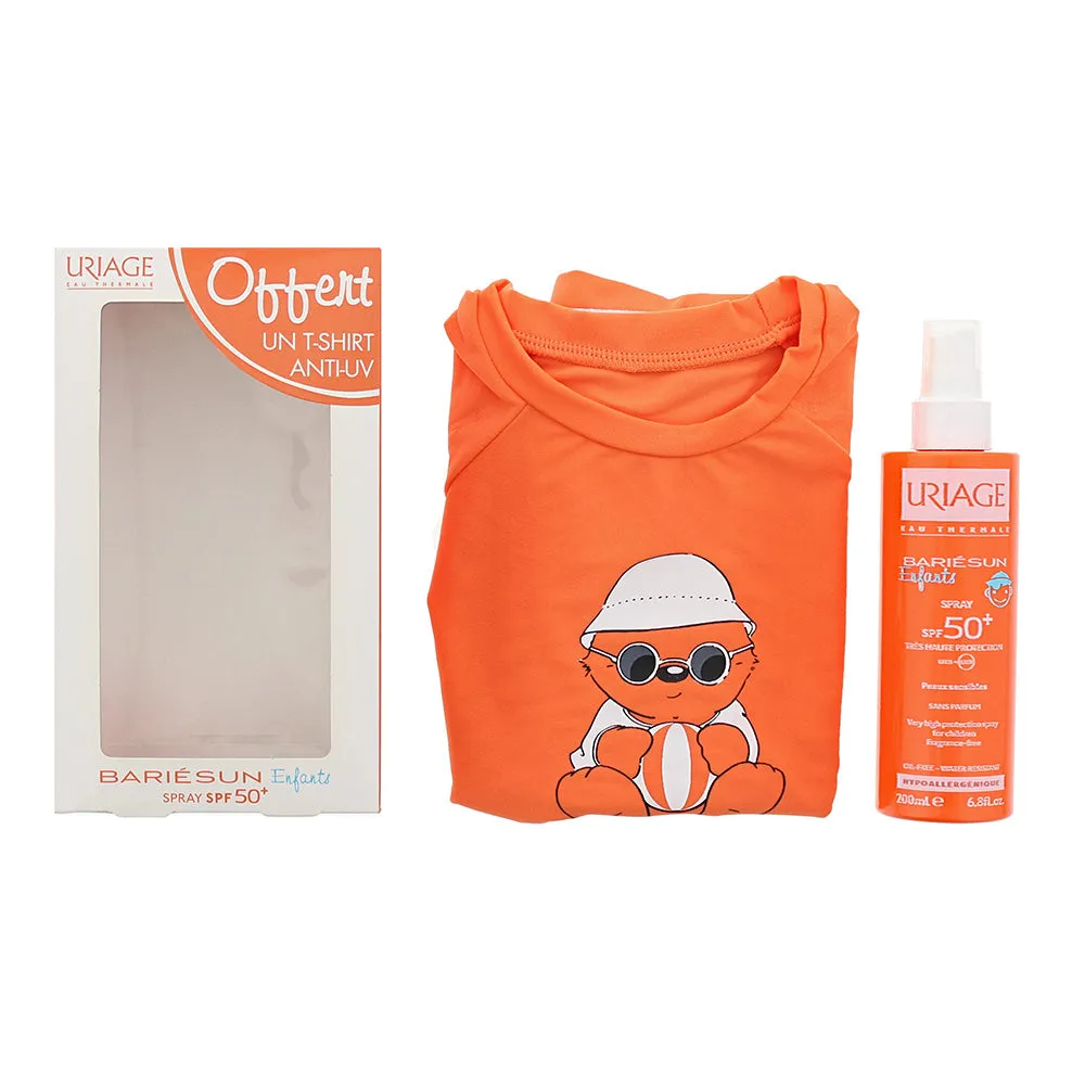 Uriage Bariésun Enfants Skincare Gift Set: Spf 50  Spray 200ml - Anti-Uv T-Shirt 3/5 Years