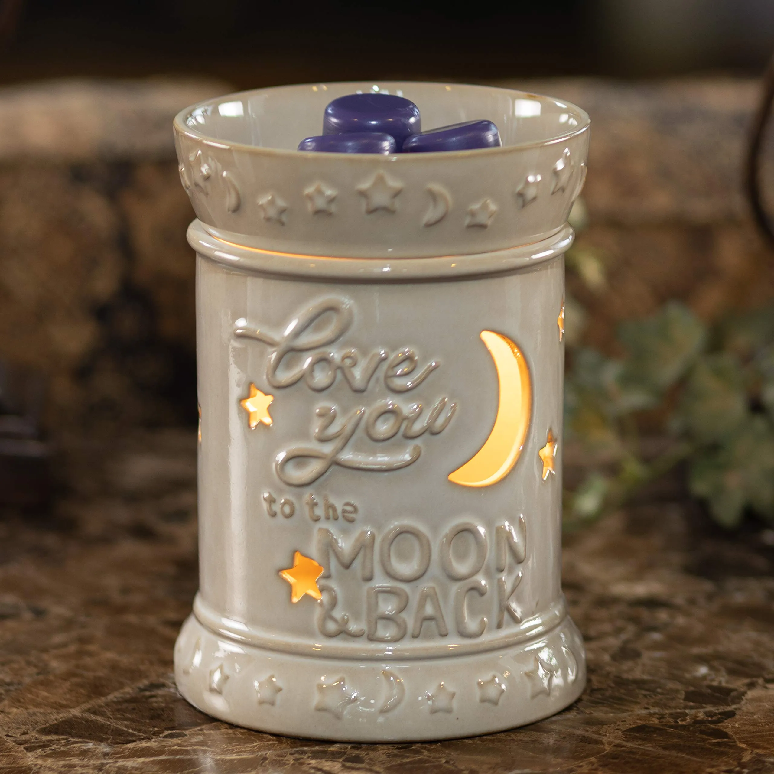 Vp Home Ceramic Fragrance Warmer (Love You To The Moon & Back)