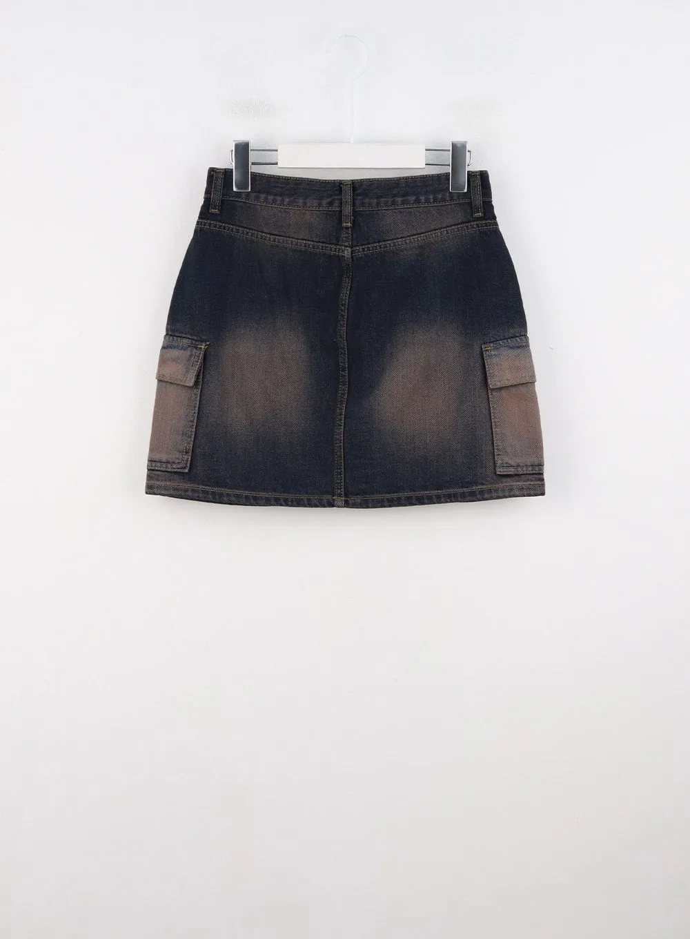 Washed Denim Mini Skirt CG331