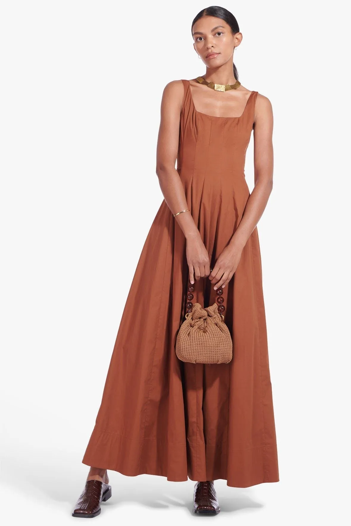 WELLS MAXI DRESS | TAN