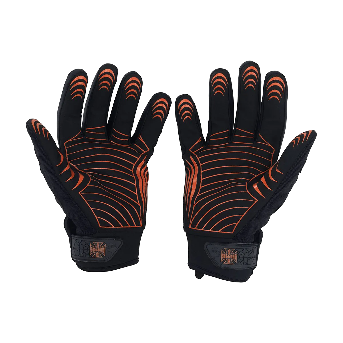 West Coast Choppers Por Vida Gloves - Black/Orange