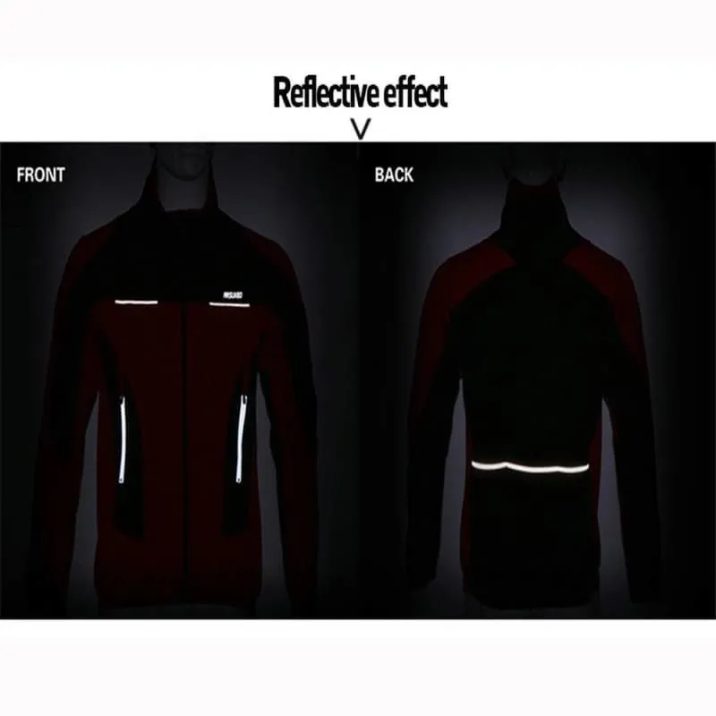 Windproof Men's Thermal Fleece Cycling Jacket