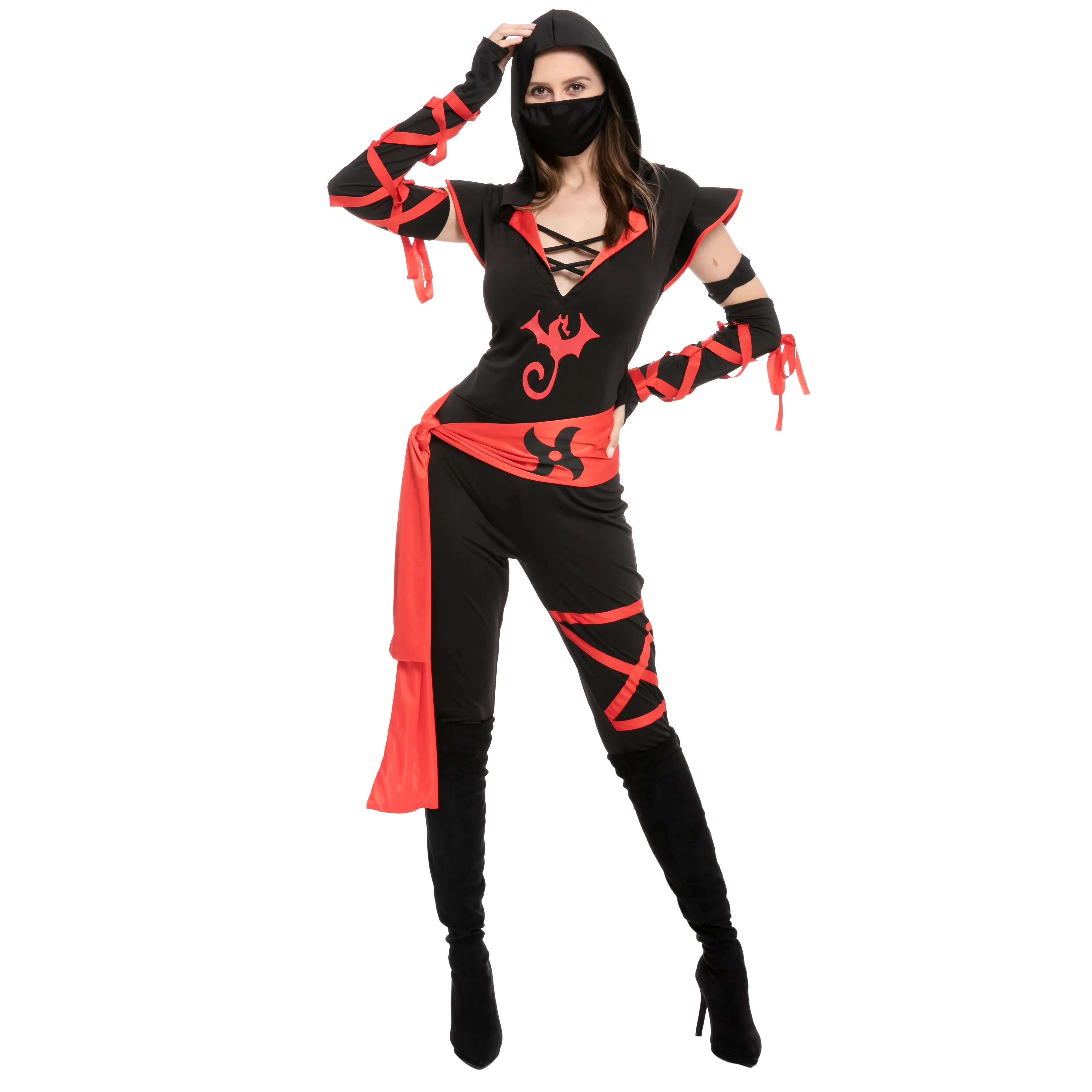 Women Ninja Long Pants Costume Cosplay