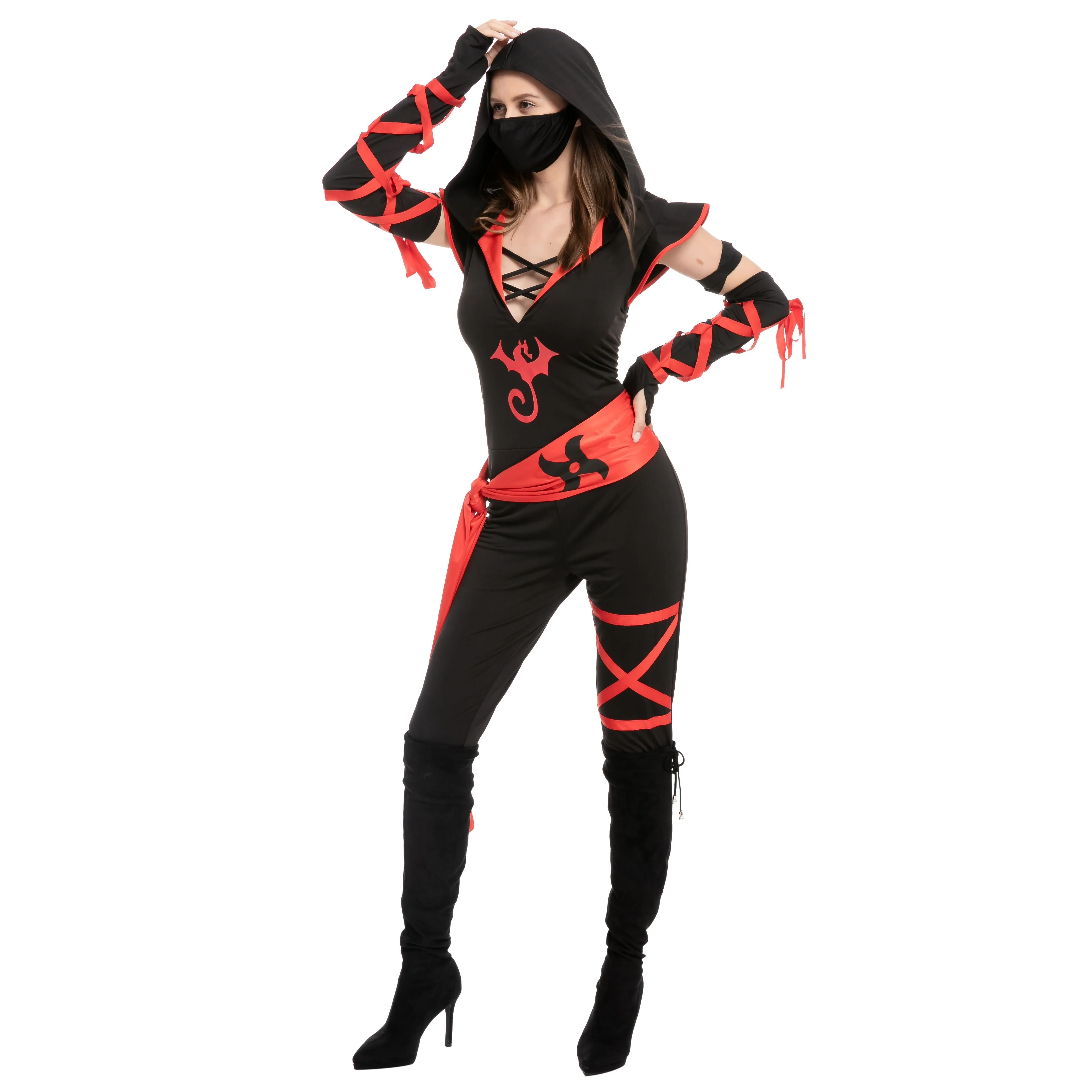 Women Ninja Long Pants Costume Cosplay